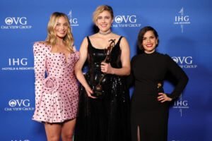 Barbie Oscar nominee America Ferrera , Margot Robbie and Greta Gerwig Snubs