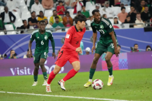 During the match, Hong Hyun-seok of South Korea was active. (Pc: Aljazeera)