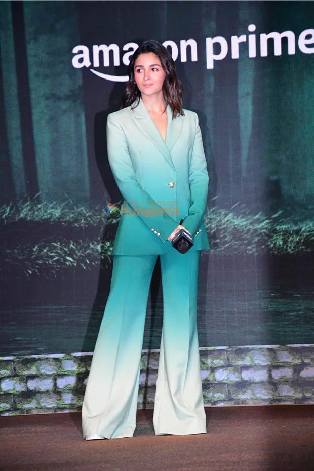 Alia Bhatt’s ombre pantsuit worth Rs. 2.26 Lakh for Poacher trailer launch