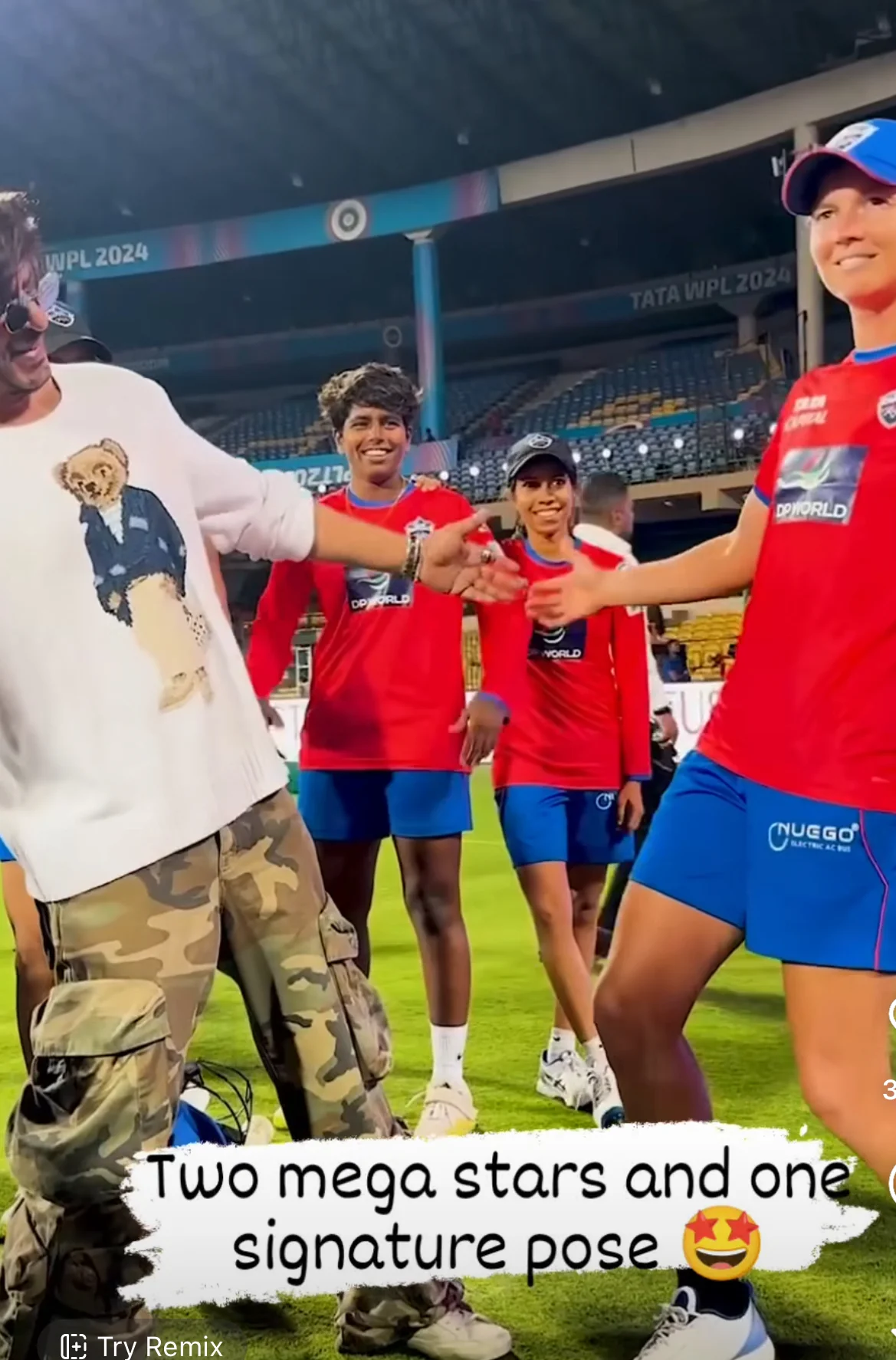 Shah Rukh Khan Meets Players Ahead of WPL 2024; Meg Lanning, Harmanpreet Recreate His Iconic Pose