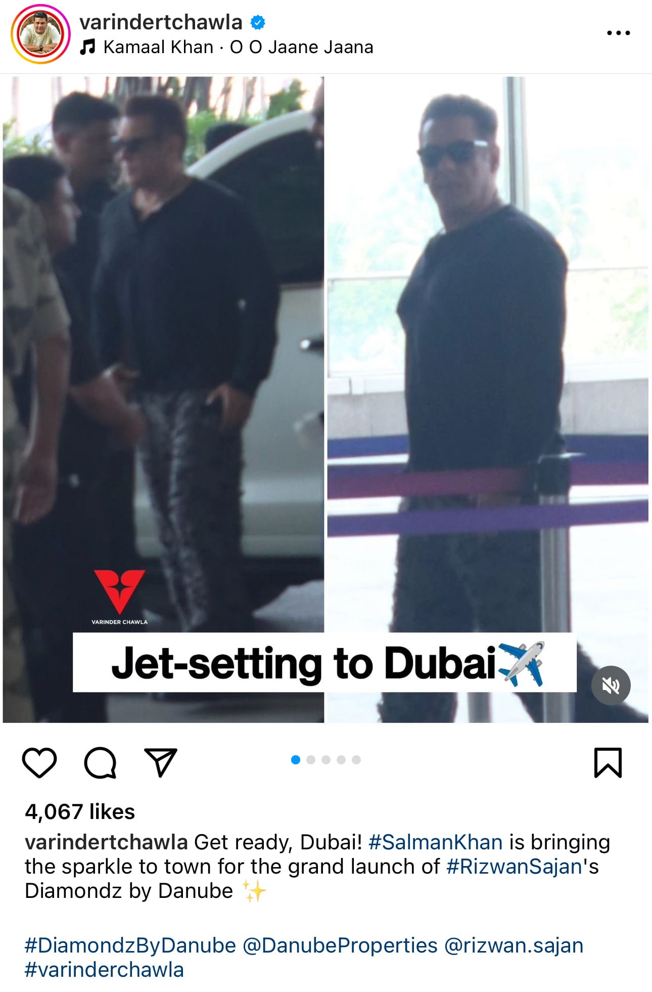 Salman Khan was recently sighted at Mumbai airport, embarking on a journey to Dubai for a scheduled event.