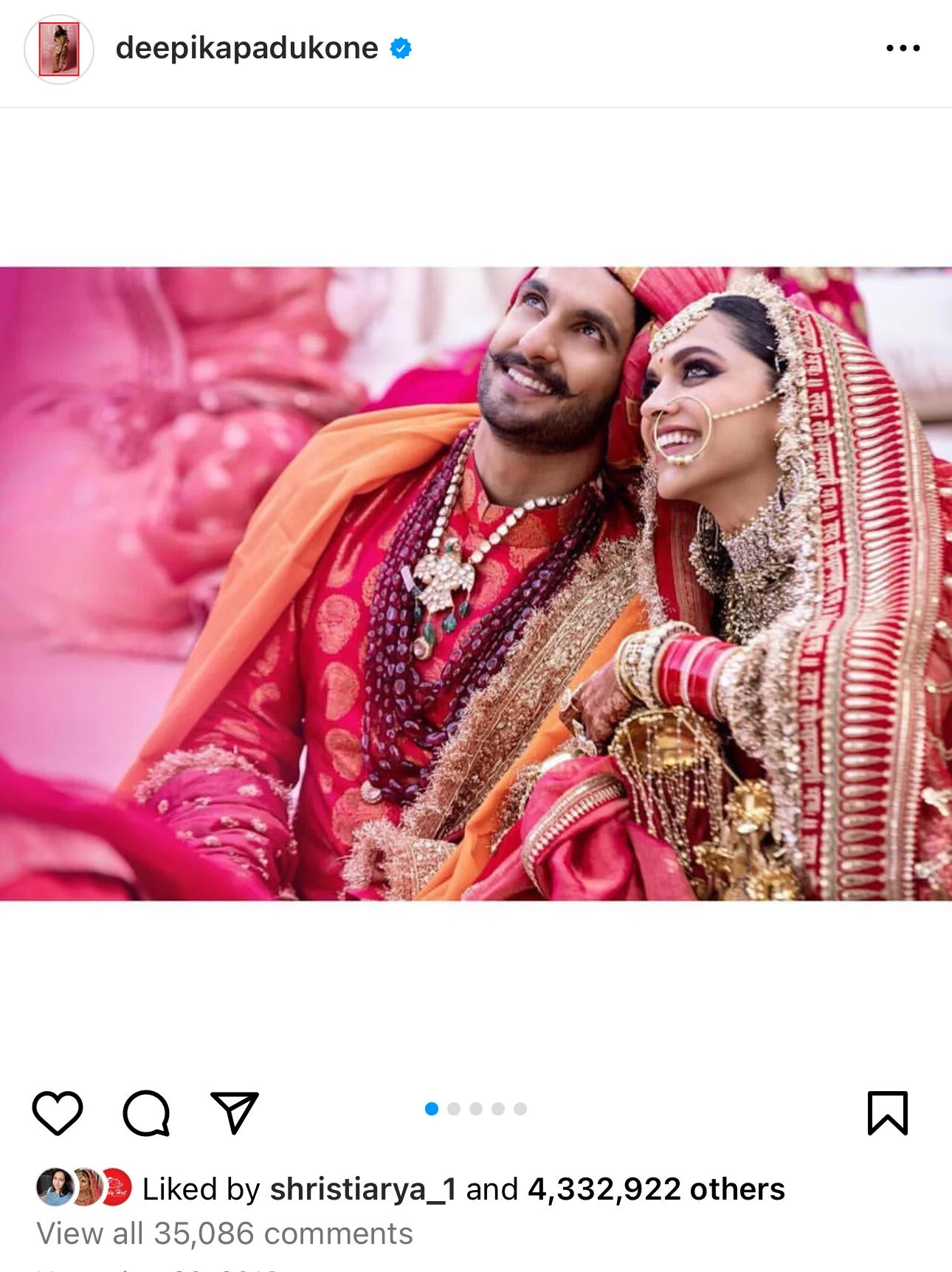 Ranveer Singh Has Not Deleted But Archived All Wedding Photos With Wife Deepika Padukone?